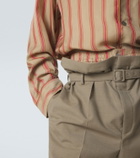 Saint Laurent Striped twill shorts