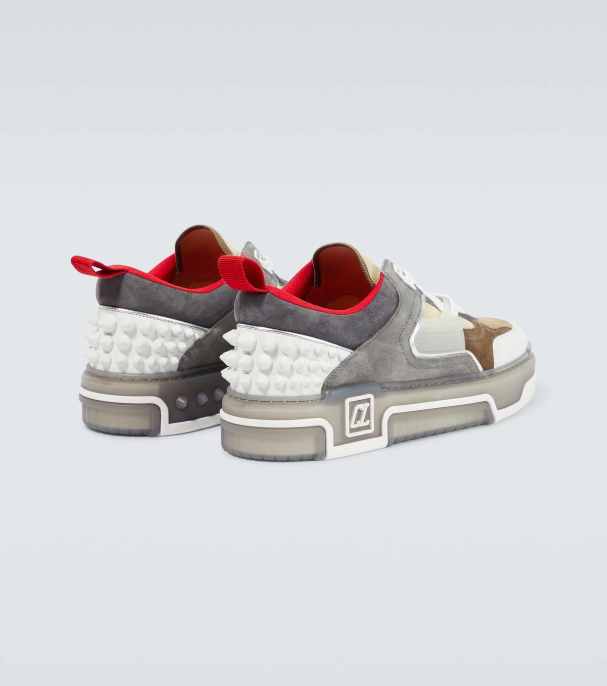Christian Louboutin Astroloubi leather and suede sneakers