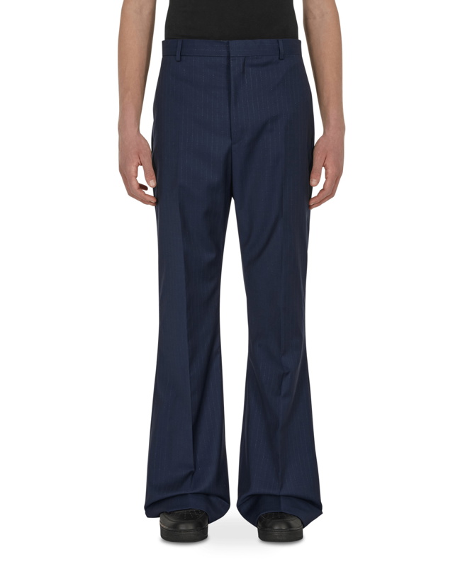 Photo: Loose Bootcut Pinstripe Trousers