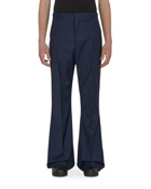 Loose Bootcut Pinstripe Trousers