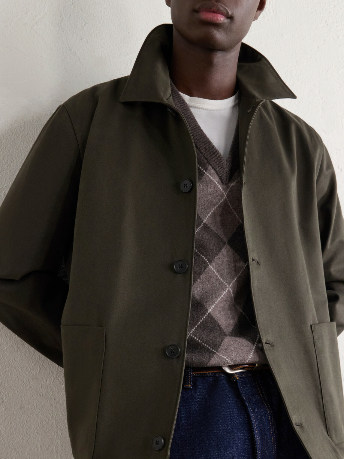 Sunspel - Cotton-Drill Jacket - Green