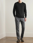 Mr P. - Slim-Fit Merino Wool Sweater - Black