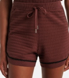 Varley Morden pointelle cotton shorts