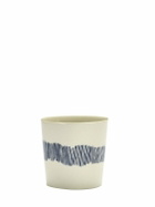 SERAX - Set Of 4 White Stripes Coffee Cups