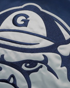 Mitchell & Ness Nfl Heavyweight Satin Jacket Georgetown University Blue - Mens - Bomber Jackets/Team Jackets