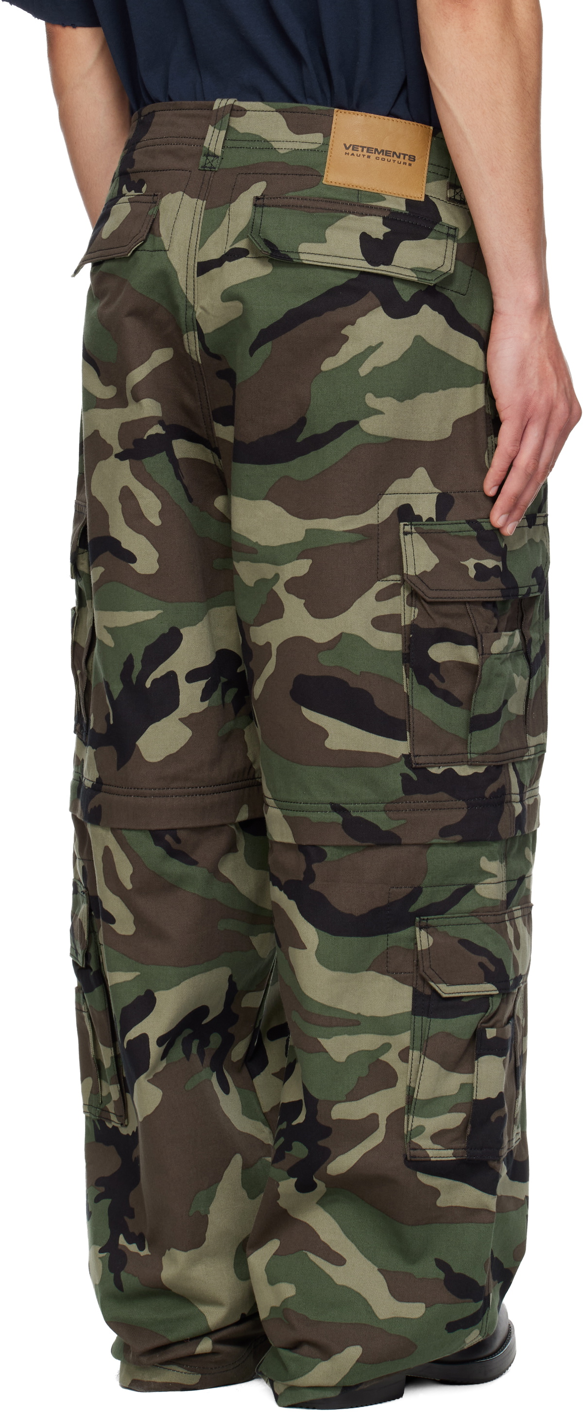 VETEMENTS Green Camo Cargo Pants