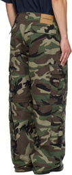 VETEMENTS Green Camo Cargo Pants