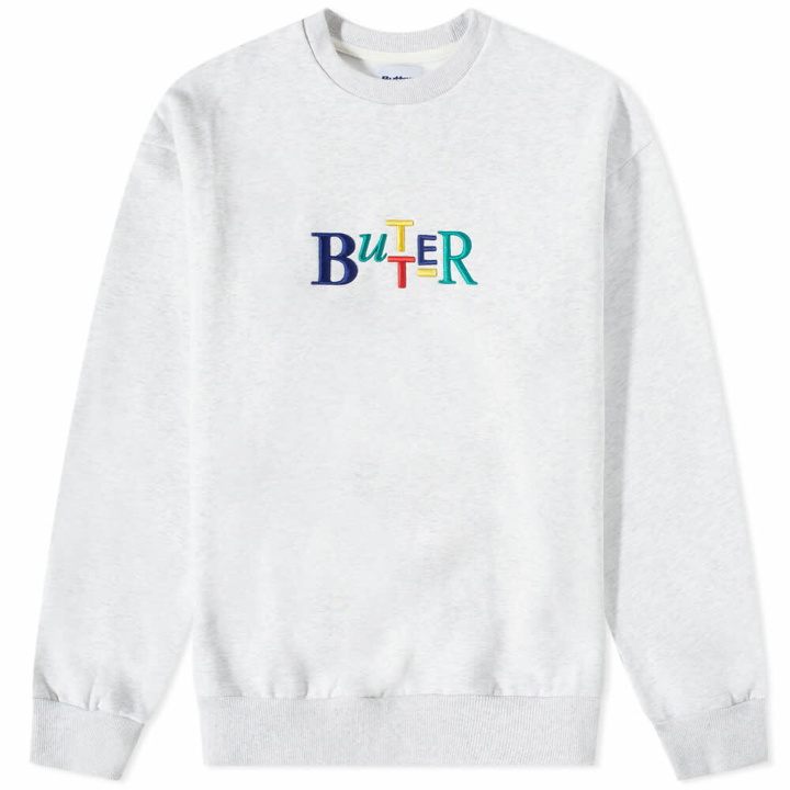 Photo: Butter Goods Men's Scope Crew Sweat in Ash Grey