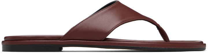 Photo: Aeyde Burgundy Amaya Thong Sandals