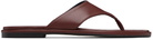 Aeyde Burgundy Amaya Thong Sandals