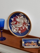 La DoubleJ - The Dragon Gold-Trimmed Porcelain Decorative Plate