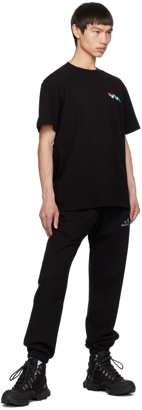 Awake NY Black Embroidered Sweatpants