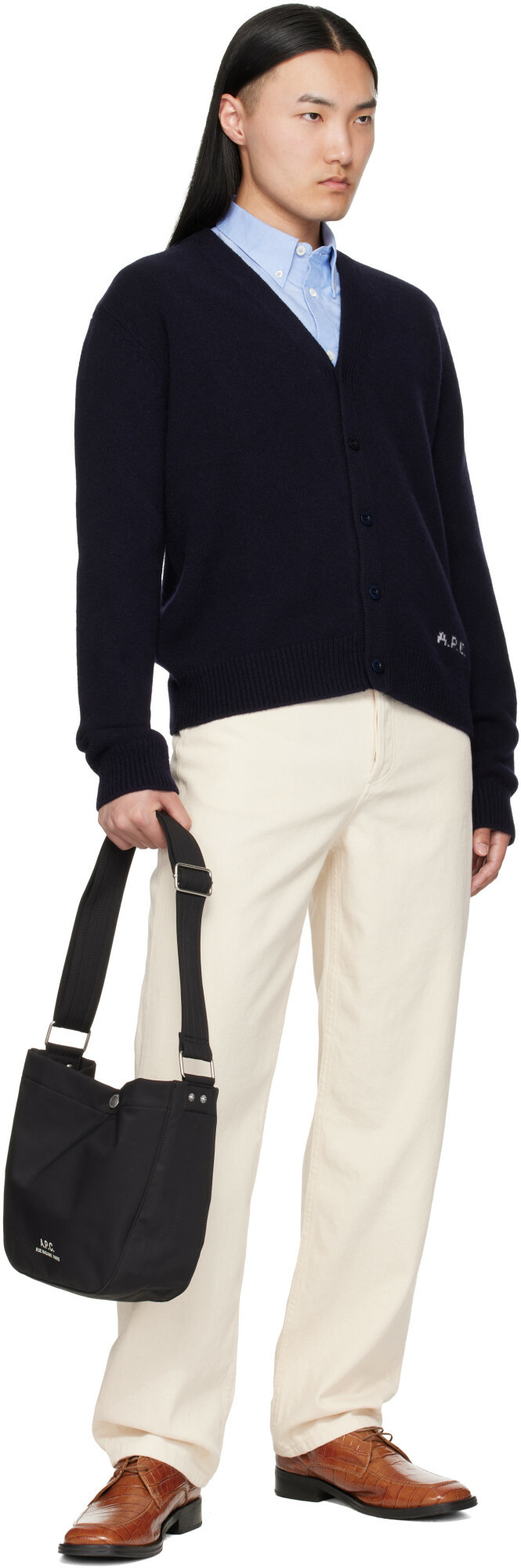 A.P.C. Black Journal Small Satchel