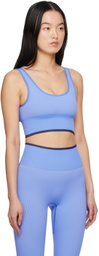 Outdoor Voices Blue Seamless Longline Bra