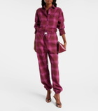 The Attico Checked cotton flannel sweatpants