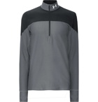 Under Armour - Qualifier Colour-Block HeatGear Half-Zip Running Top - Gray