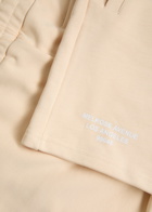 Club 1984 Melrose Printed Cotton Shorts Beige