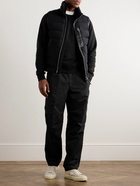 TOM FORD - Straight-Leg Pleated Cotton-Twill Cargo Trousers - Black