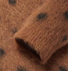 Needles - Polka-Dot Mohair and Wool-Blend Cardigan - Brown