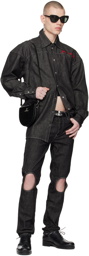 Vivienne Westwood Black Saddle Bag