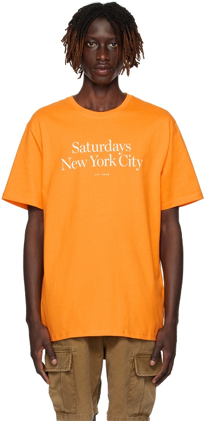 Photo: Saturdays NYC Orange Miller T-Shirt