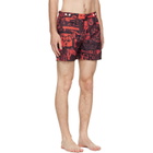 Vivienne Westwood Orange Classic Boxer Swim Shorts