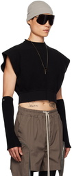 Rick Owens Black Cropped Sweater