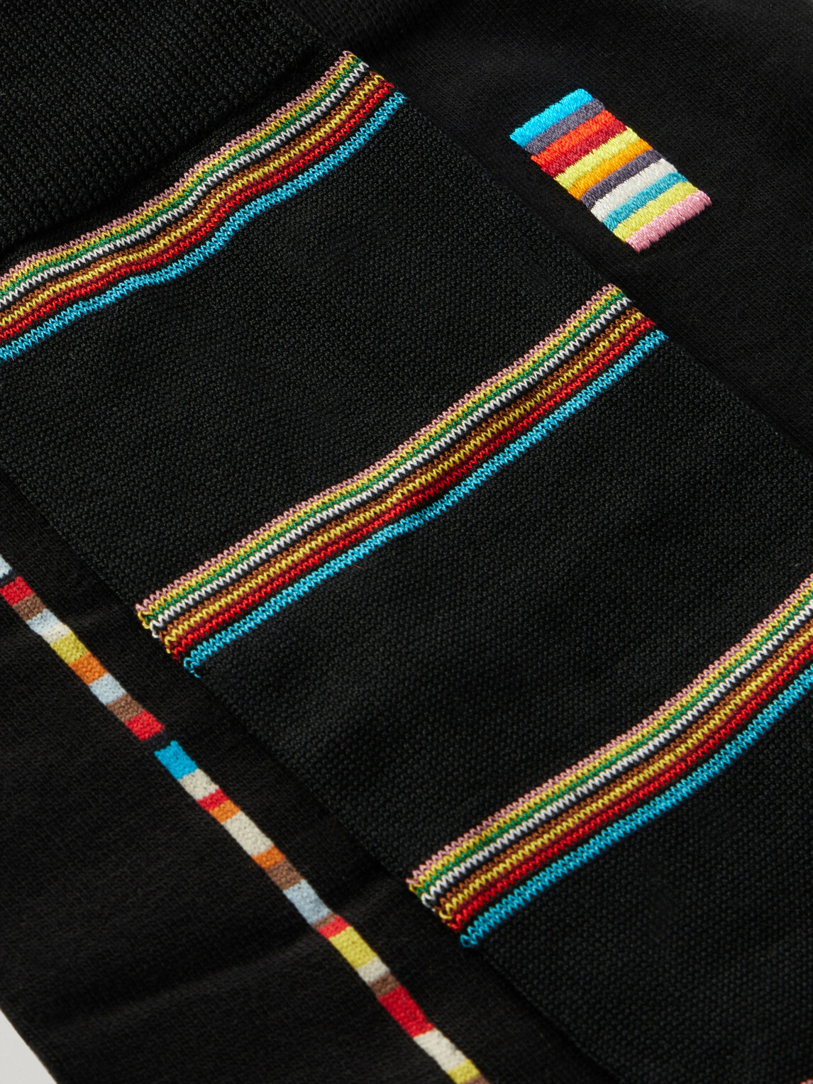 Paul Smith - Pack of Three Striped Cotton-Blend Socks