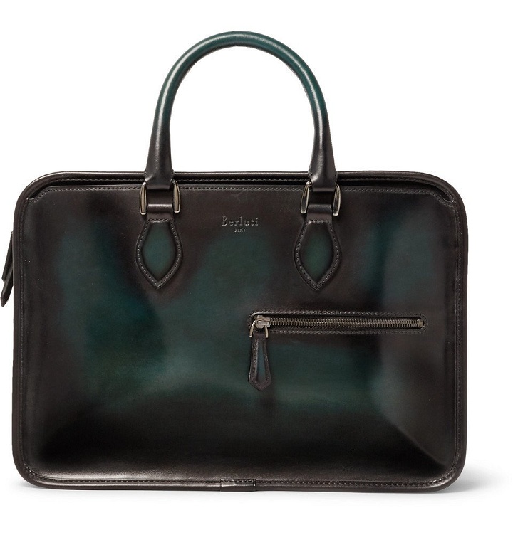 Photo: Berluti - Un Jour Mini Leather Briefcase - Men - Green