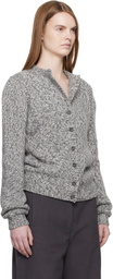 Magda Butrym Gray Classic Marled Cardigan