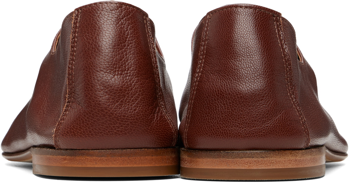 HEREU Brown Plegada Shiny Loafers