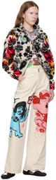 Chopova Lowena Off-White Bear Jeans