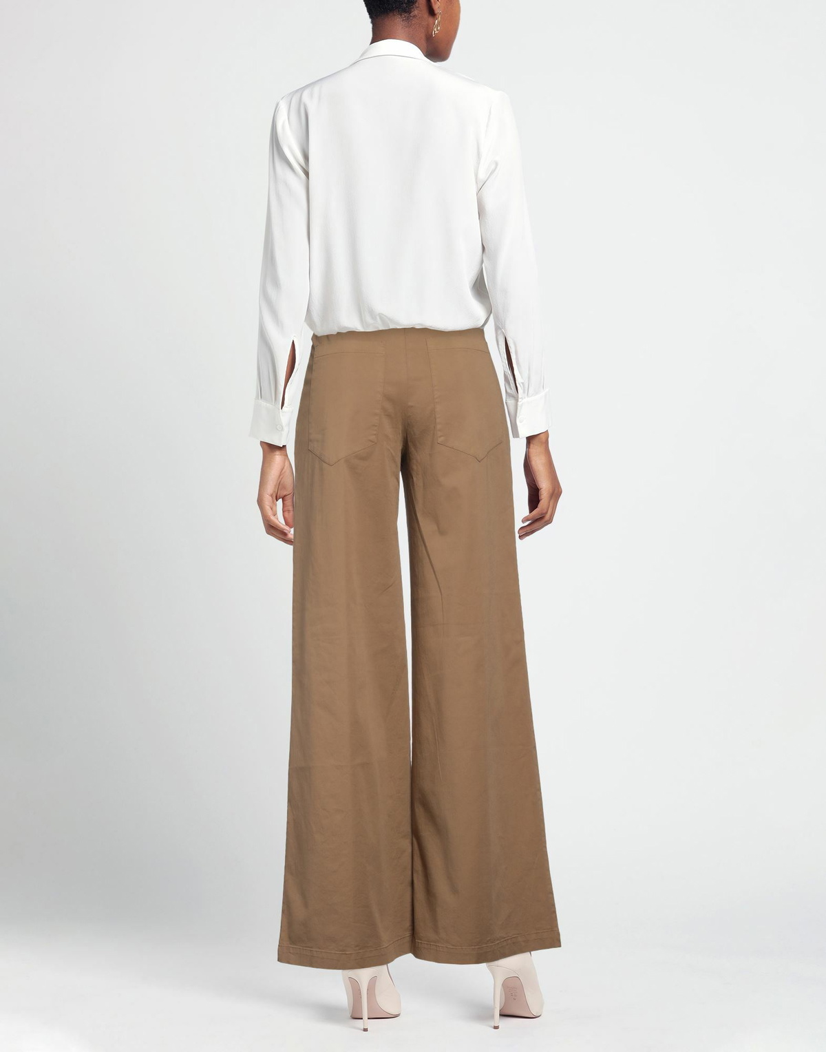 Alessia Santi Womens Pants Camel