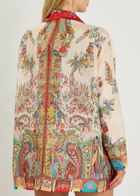 Etro Printed Silk Cover-up Shirt Multicoloured
