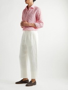 Emma Willis - Slim-Fit Printed Linen Shirt - Pink