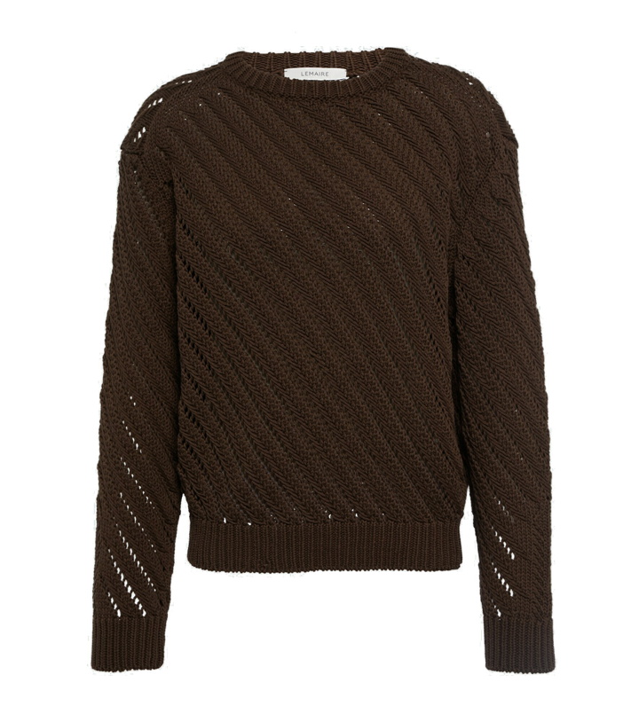 Photo: Lemaire - Openwork cotton-blend sweater