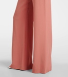 Elie Saab High-rise cady flared pants