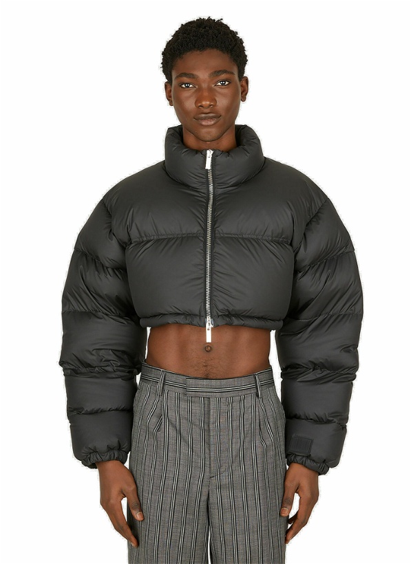 Photo: Cropped Puffer Jacket in Black