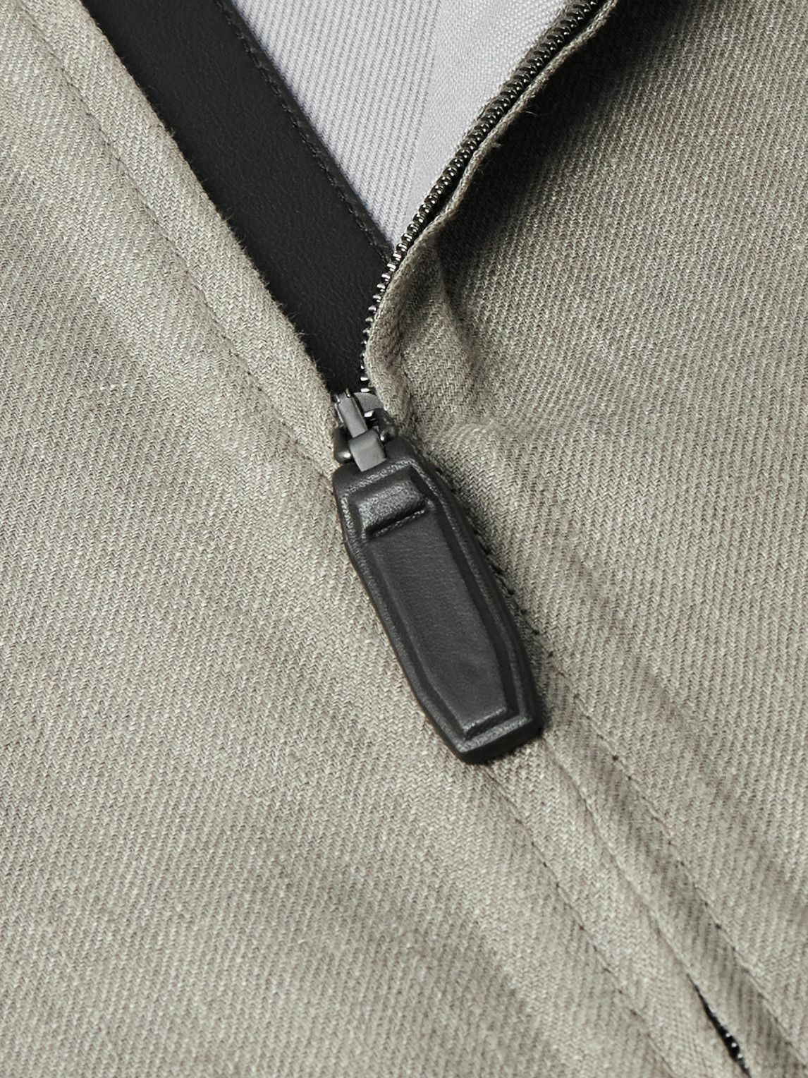 Brioni - Linen-Blend Bomber Jacket - Gray