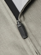 Brioni - Linen-Blend Bomber Jacket - Gray