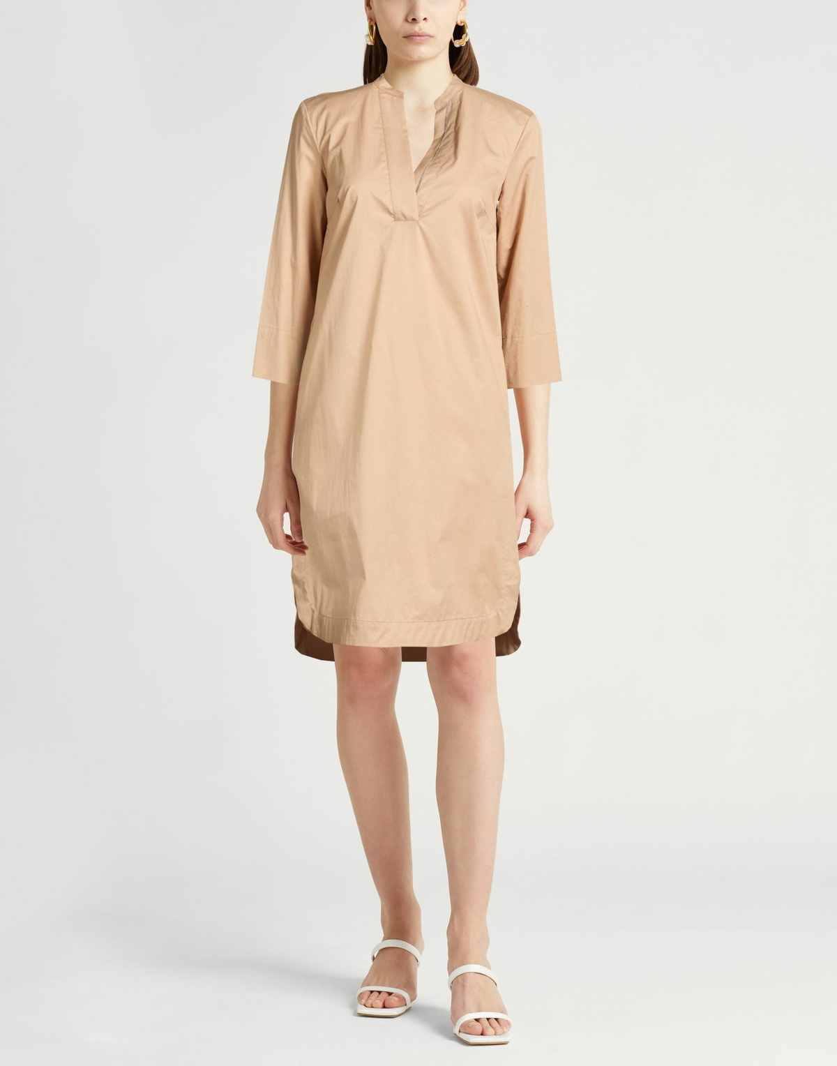 Peserico Womens Midi dress Sand