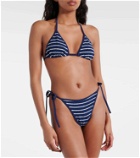 Hunza G Gina striped bikini