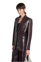 The Andamane Guia Blazer In Bordeaux Polyester