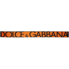 Dolce and Gabbana Black and Orange Logo Belt