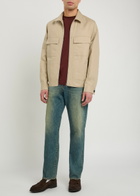 PS Paul Smith Cotton and Linen-blend Overshirt Beige