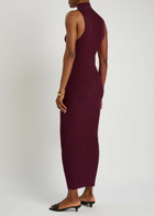 Armarium Cosima Fine-knit Midi Dress Dark Red