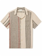 Oliver Spencer - Havana Camp-Collar Striped Linen Shirt - Neutrals