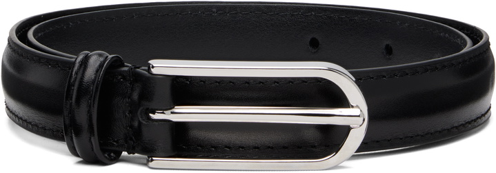 Photo: Anderson's Black Skinny Formal Stitch Leather Belt