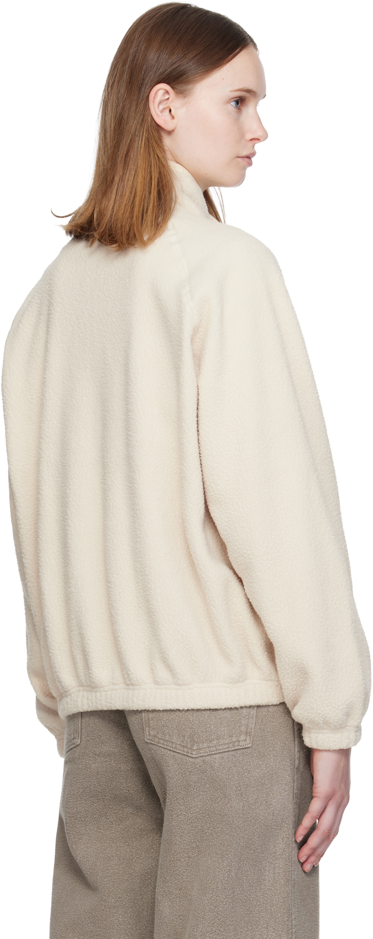 Nothing Written Off-White Woolly Fleece Sweater