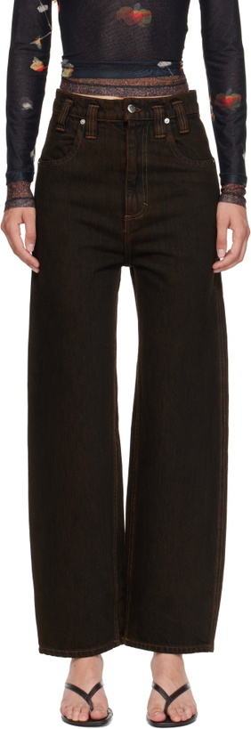 Photo: Eckhaus Latta Brown Baggy Jeans